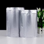 铝箔塑料袋食品包装袋茶叶铝箔自封袋加厚封口袋50只镀铝自立袋